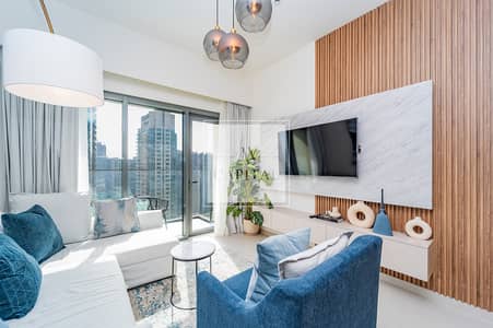 1 Bedroom Apartment for Rent in Downtown Dubai, Dubai - Modern Furniture | City View | Mid Floor | Vacant