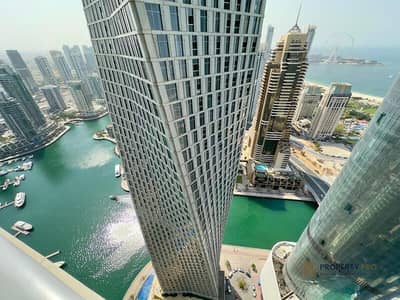 2 Bedroom Flat for Rent in Dubai Marina, Dubai - Spacious Layout| High-Floor| Full Sea View