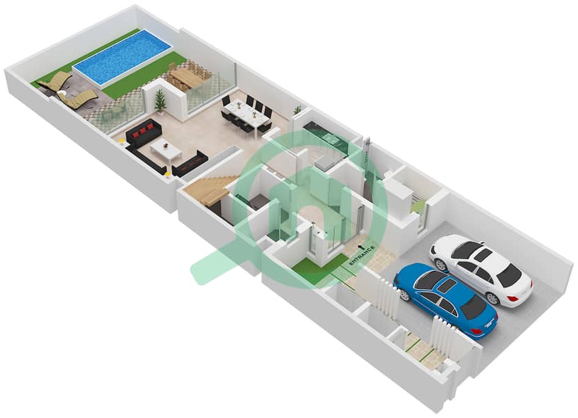 Bay Villas - 3 Bedroom Townhouse Type/unit A-3 / UNIT 6 Floor plan Type A-3 Unit 6 Floor Ground Type A-5 Unit 6 Floor Ground Floor interactive3D