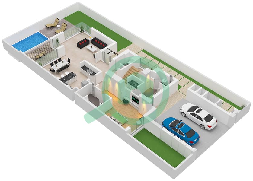 Bay Villas - 4 Bedroom Townhouse Type/unit B-4 / UNIT 4 Floor plan Type B-4 Unit 4 Floor Ground Type B-6 Unit 6 Floor Ground interactive3D