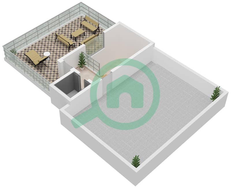 Bay Villas - 4 Bedroom Villa Type/unit D-1 / UNIT 4 Floor plan Type D-1 Unit 4 Floor Second interactive3D