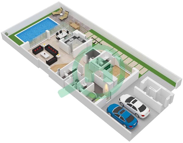 Type D-2 Unit 4 Floor Ground
