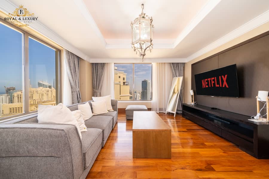 Spacious 3-Bedroom Duplex + Maids Room with Marina View | Fully Furnished