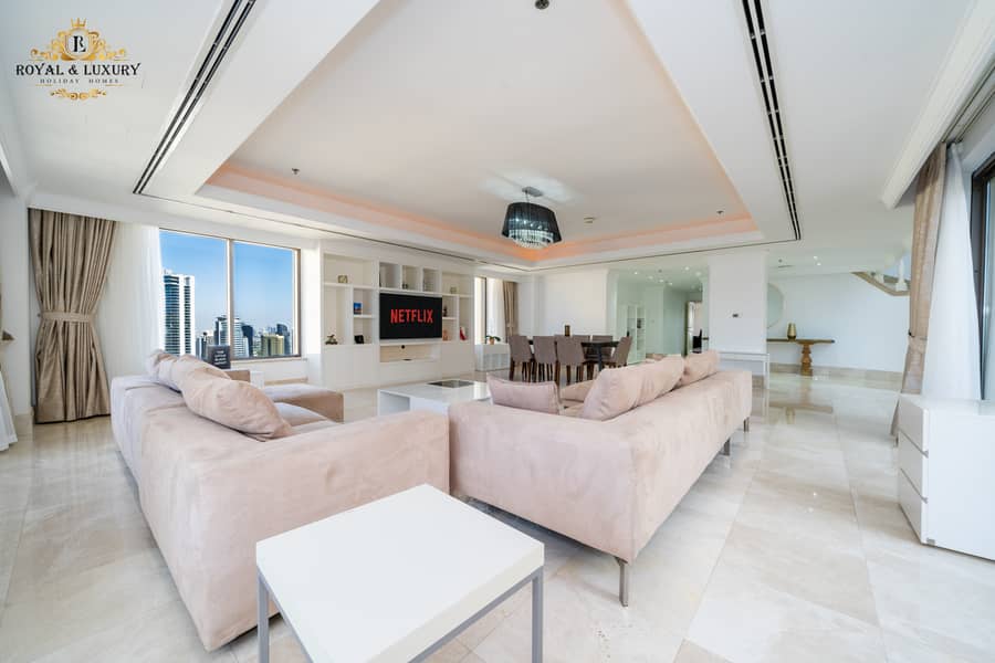 Spacious 3-Bedroom Duplex + Maids Room with Marina View | Fully Furnished - Image 52