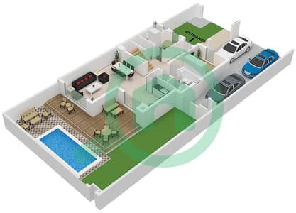 Rivana - 4 Bedroom Townhouse Type CLARA Floor plan