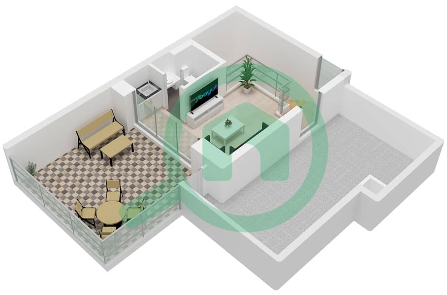 المخططات الطابقية لتصميم النموذج CLARA تاون هاوس 4 غرف نوم - ريفانا Type CLARA Second Floor interactive3D