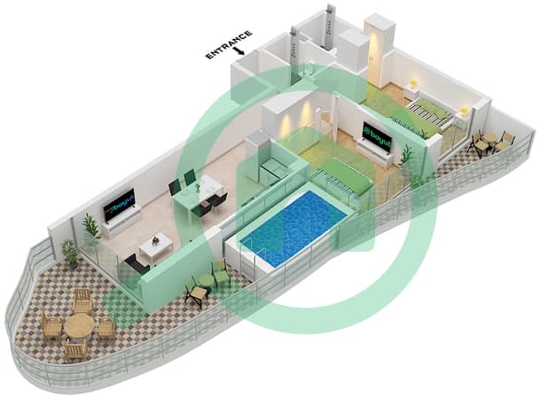 Type B Unit 4 Floor 22,29-40 Unit 5 Floor 3-21,23-28