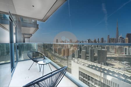 1 Bedroom Apartment for Rent in Business Bay, Dubai - Modern 1BR in Nobles Tower w/ Burj Khalifa view