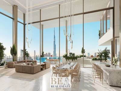 بنتهاوس 4 غرف نوم للبيع في وسط مدينة دبي، دبي - Living_Dining_V1 HD. jpg