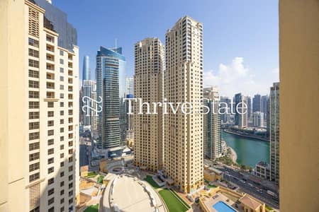 1 Bedroom Flat for Sale in Jumeirah Beach Residence (JBR), Dubai - Unfurnished | Marina and Sea View | Vacant