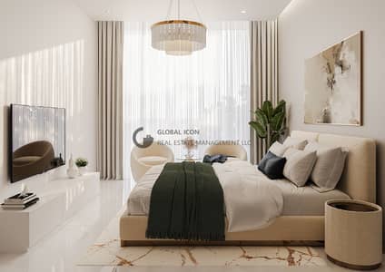 فلیٹ 1 غرفة نوم للبيع في مجان، دبي - HR BEDROOM CAMERA 2 (1). png