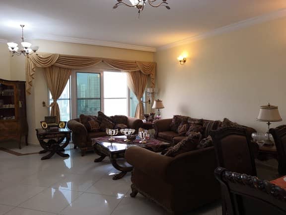 Three Bedrooms with maid room directly view on Al-Khan Lake & Maryam Island