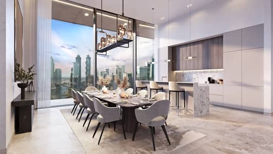 商业湾， 迪拜 1 卧室公寓待售 - Penthouse dining . jpg