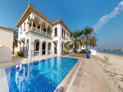 6 Bedroom Villa for Rent in Palm Jumeirah, Dubai - High Number | Marina view | Unfurnished