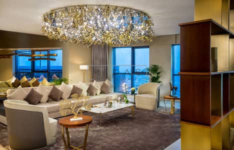 芭莎综合社区（Tecom）， 迪拜 4 卧室顶楼公寓待租 - MPBH - Penthouse 2921 - Lounge Area 2. JPG