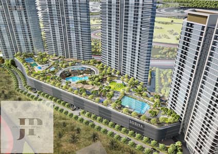 2 Bedroom Apartment for Sale in Motor City, Dubai - Podium. jpg