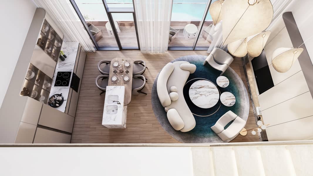 9 QDM_2BR Duplex Living & Kitchen_V02. png