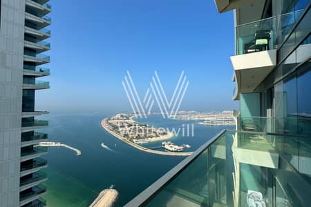 2 Bedroom Apartment for Sale in Dubai Harbour, Dubai - Sea and Palm View | Fully Furnished | High Floor