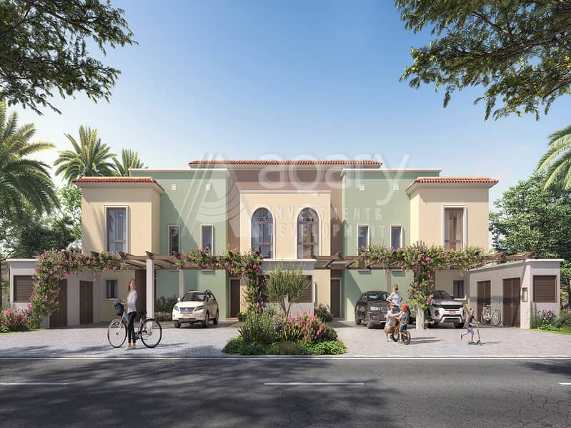 位于雅斯岛，亚斯公园之门 2 卧室的联排别墅 3000000 AED - 10988376