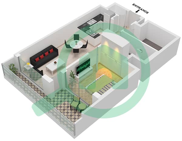 Type E variant 1 Unit 12 Floor 13,19,31,37,43 Type F Unit 14 Floor 19,31,43