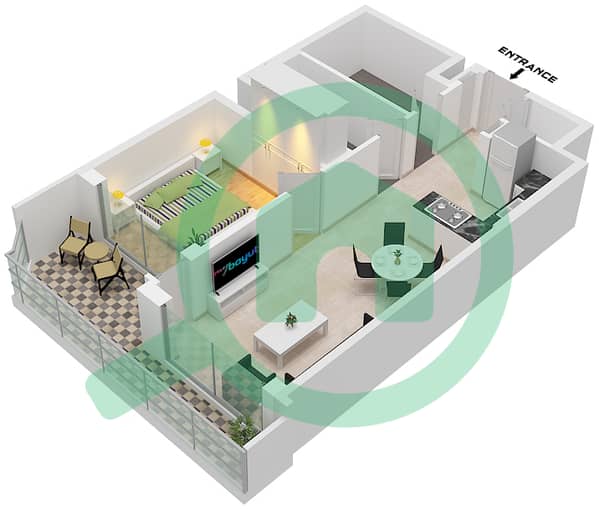 Type E variant 3 Unit 13 Floor 13,37