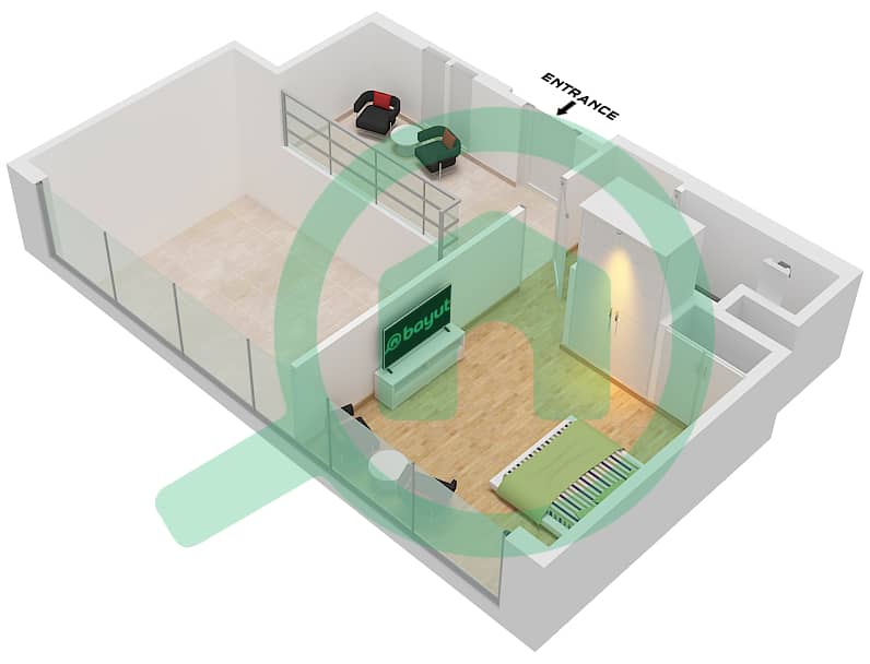 索巴一号大厦 B 座 - 4 卧室公寓类型／单位A/UNIT 15 UPPER FLOOR 13戶型图 Type A Unit 15 Upper Floor 13,16,28,37,40 interactive3D