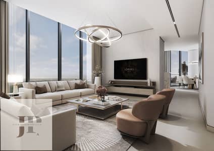 3 Bedroom Flat for Sale in Motor City, Dubai - Living room. jpg