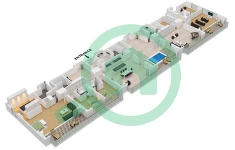 Cape Hayat Tower 1 - 4 Bedroom Penthouse Type/unit 2 / UNIT PH2 FLOOR 9 Floor plan