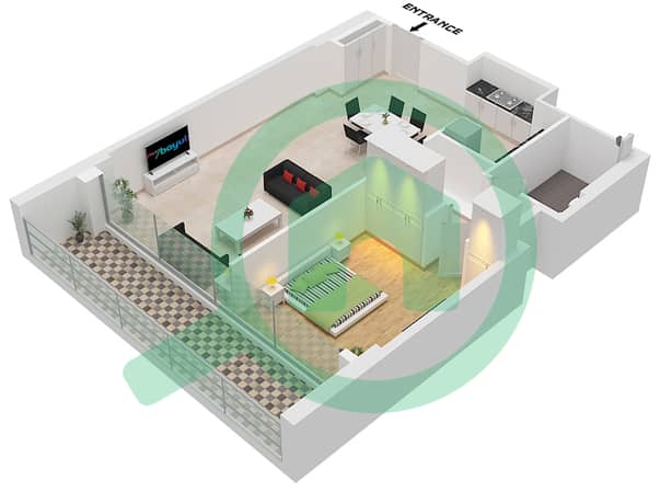 "Type 2 Middle 
Unit 4 Floor 1 Unit 5 Floor 1 Unit 6 Floor 4-19 
Unit 7 Floor 2-19 Unit 8 Floor 2-3"