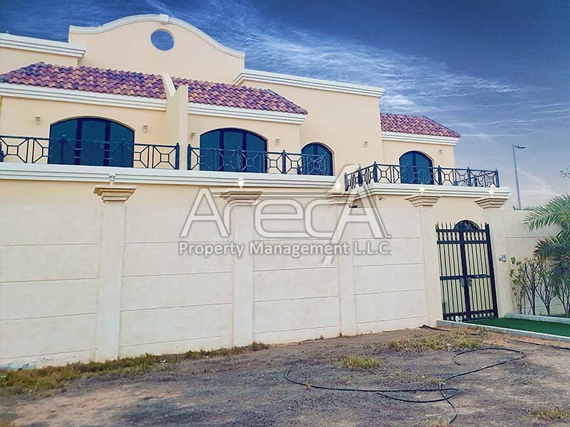 An in Budget 5 BR Villa with Balconies for Rent in Khalifa City A.