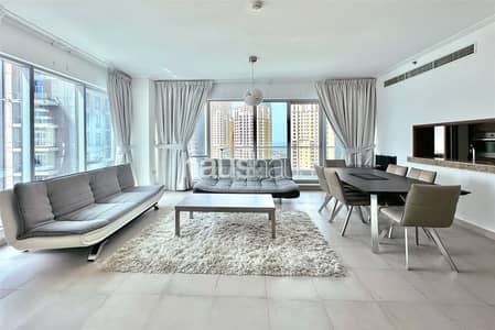 2 Bedroom Flat for Rent in Dubai Marina, Dubai - Furnished | High Floor | Spacious
