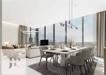 2 Cпальни Апартаменты Продажа в Бизнес Бей, Дубай - Living + Dining (2). jpg