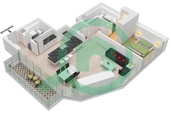Type C Unit 7 Floor 3-7
Unit 9 Floor 8-16