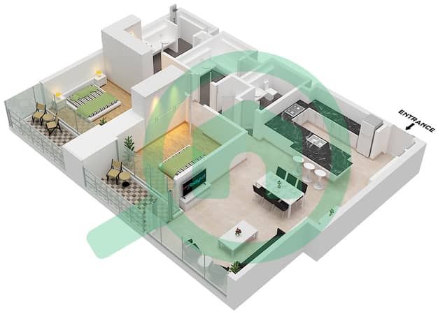 Type C Unit 8 Floor 18-36