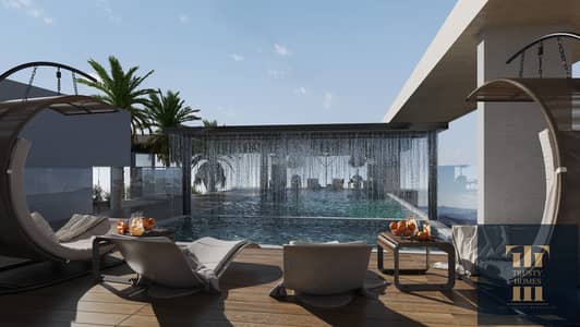 شقة 1 غرفة نوم للبيع في الفرجان، دبي - VIEW 2 POOL (1). jpg
