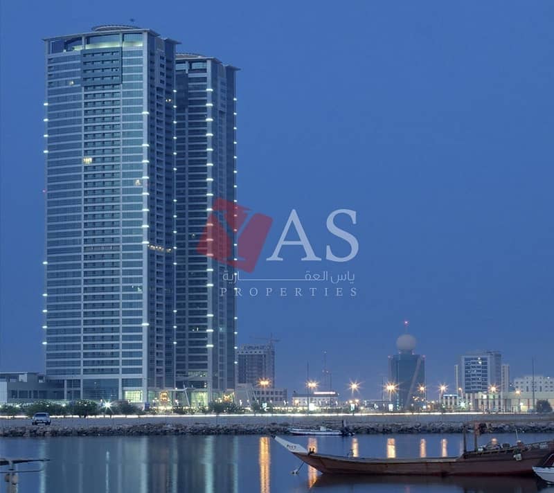 Cozy Sea View one Bedroom for Sale in Julphar Tower - Ras Al Khaimah.