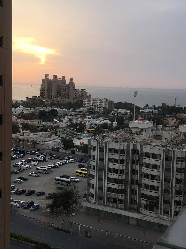 1 bhk biggest size partial sea view  in Ajman one tower