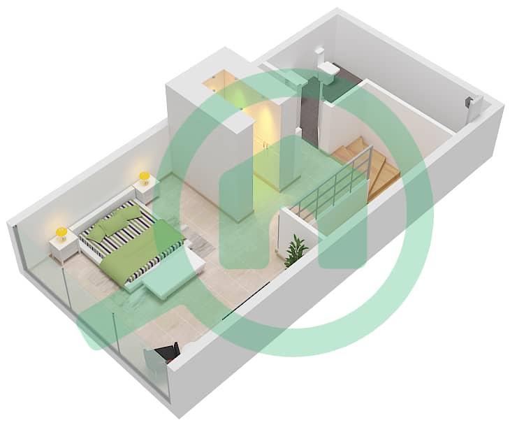 The Autograph - 1 Bedroom Townhouse Type/unit A Floor plan Type A Floor First interactive3D