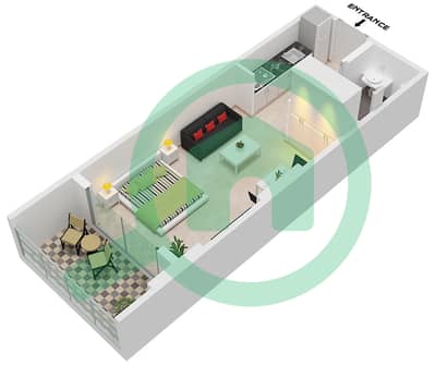 Maison Elysee 2 - Studio Apartment Type 1 Floor plan