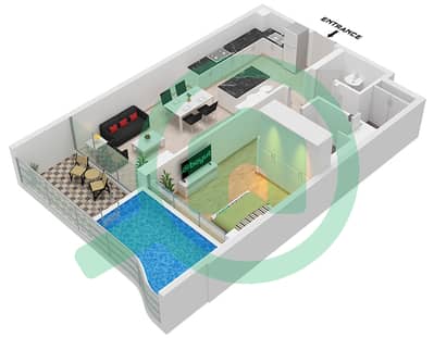 萨马纳加利福尼亚2号 - 1 卧室公寓单位4 FLOOR 2戶型图