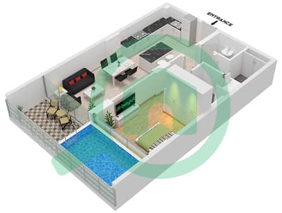 萨马纳加利福尼亚2号 - 1 卧室公寓单位11 FLOOR 2戶型图