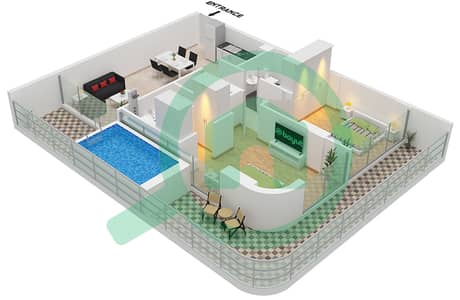 萨马纳加利福尼亚2号 - 2 卧室公寓单位6 FLOOR 2戶型图