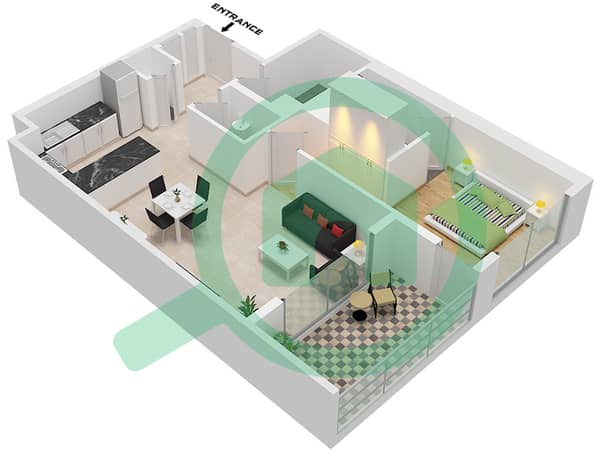 Type D Unit 3 Floor 7-12,15-22,24-41
