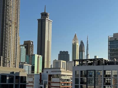 2 Bedroom Apartment for Rent in Al Satwa, Dubai - Burj Khalifa view partial. jpg