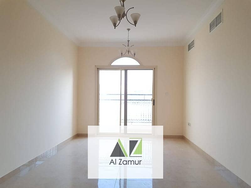 Brand new 2Bhk with balcony Wardrobe free parking in al Taawun Just 42k