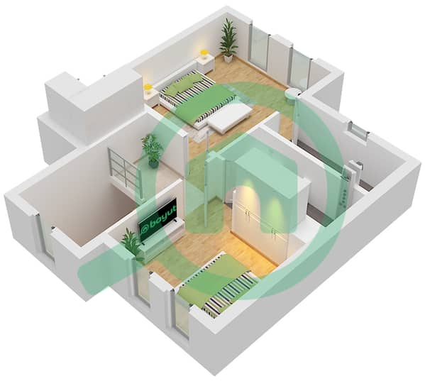 Type 2M-1 Unit Middle-1 First Floor