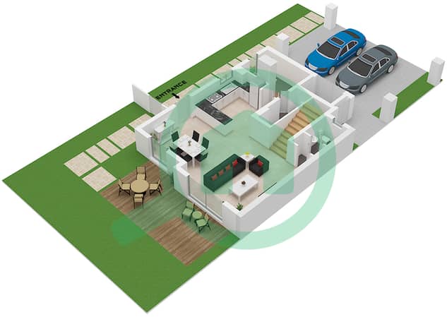 Type 2E Unit End Ground Floor