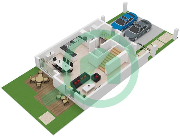 Type 3M Unit Middle Ground Floor