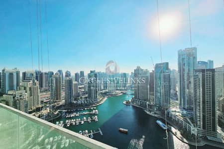 3 Bedroom Apartment for Rent in Dubai Marina, Dubai - Full Marina View | Vacant | Furnished