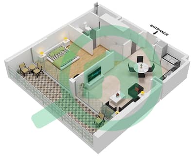Mallside Residence - 1 Bedroom Apartment Type D FLOOR 6-9,16-17 Floor plan